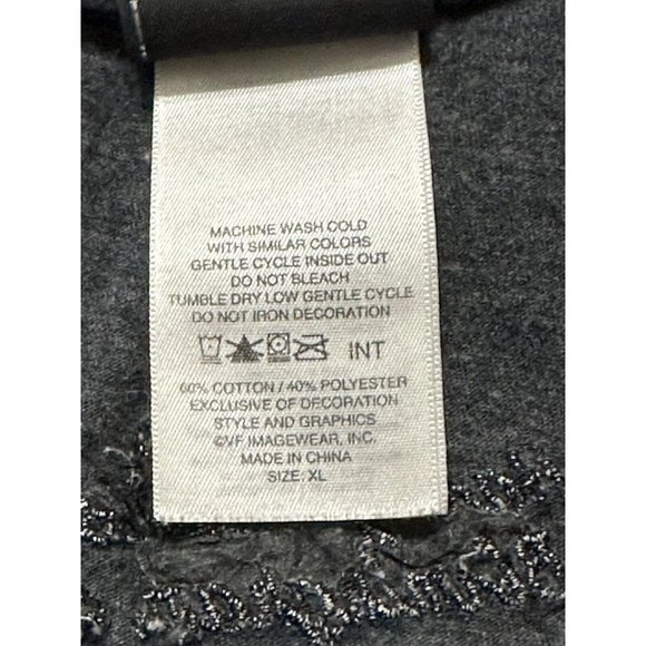 JKLA California Embroidered A Line Black Floral Skirt Ruffle Hem Stretch Sz M - Picture 6 of 6